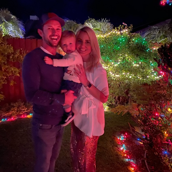 Free People Rose Gold Sequin Pants - Picture 3 of 3